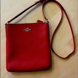 Coach Red Shoulder Bag